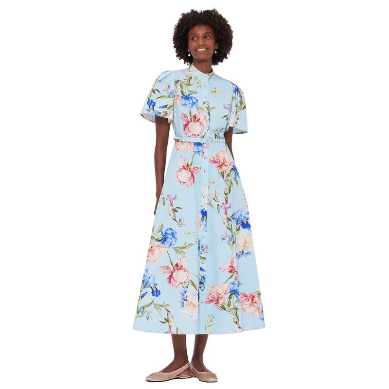 LEO LIN Bianca Short Sleeve Midi Dress image number 0